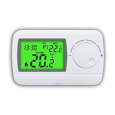 Riseem 230V wekelijkse programmeerbare ABS bedrade digitale ketel thermostaat voor HVAC-systeem