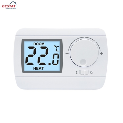 Riseem 230V LCD ABS HVAC-systeem Thermostaat 1° nauwkeurigheid voor huishoudelijke gasketels