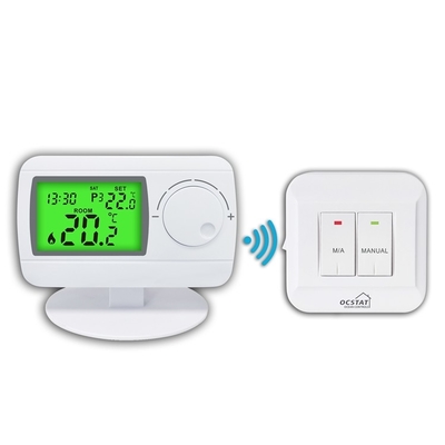 Riseem 50Hz Digitale RF Draadloze Gasketel Thuisthermostaat 0,5 graden Voor HVAC-systeem