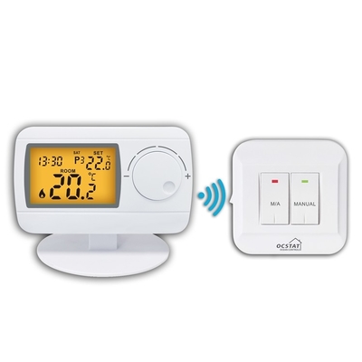 Riseem 433MHZ ABS Digitale RF-thermostaat voor gasketels voor verwarming en koeling