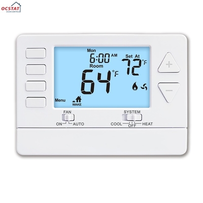 Riseem 24V LCD Digitaal 1 Warm 1 Cool Bedrijfstermostaat voor Airconditioner OEM